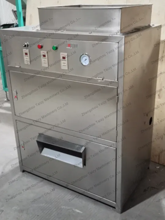 Barrel-style onion peeler machine