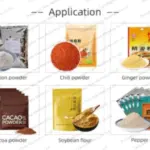 application of powder packaging machine