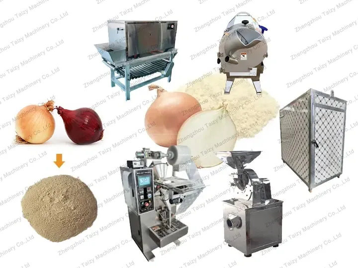 Onion powder processing line