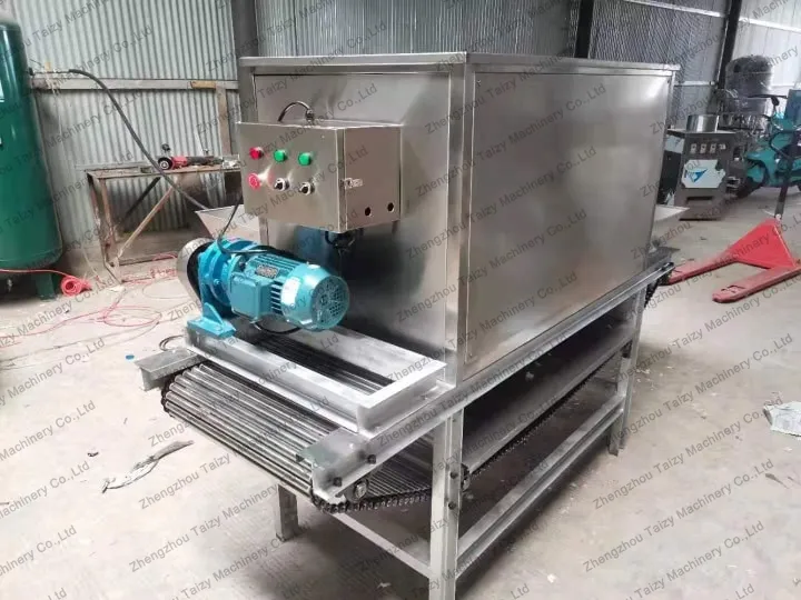 chain-type garlic peeling machine