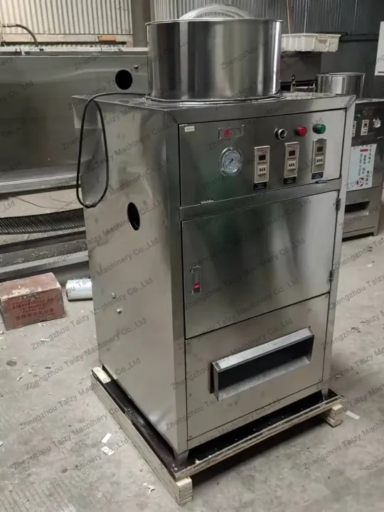 Vertical garlic peeler machine