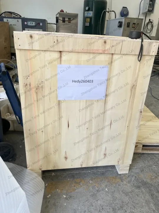 Taizy Garlic Slicer Exported To Australia For A Condiment Processing Plant 3 Garlic cutting machine package