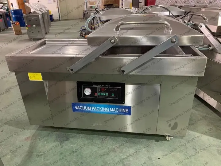 double-chamber vacuum packing machine for garlic