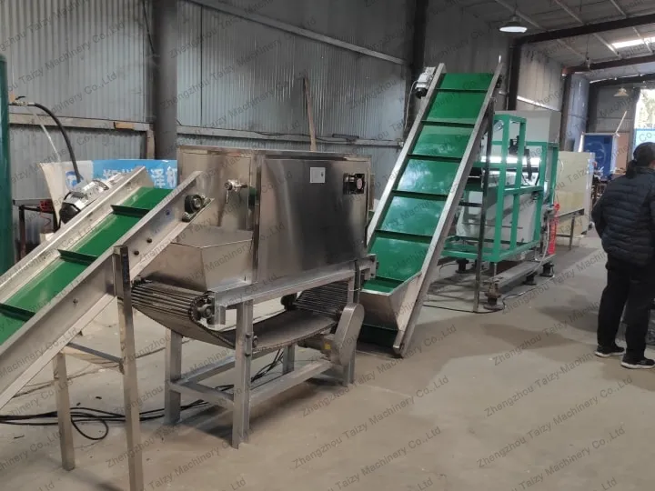 Garlic Peeling Production Line 1 Commercial garlic peeling line