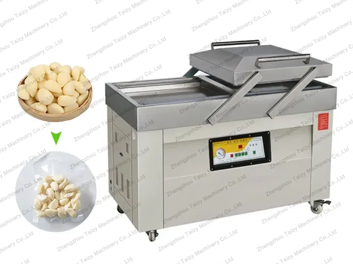 Garlic Peeling Production Line 8 Garlic clove vacuum packing machine
